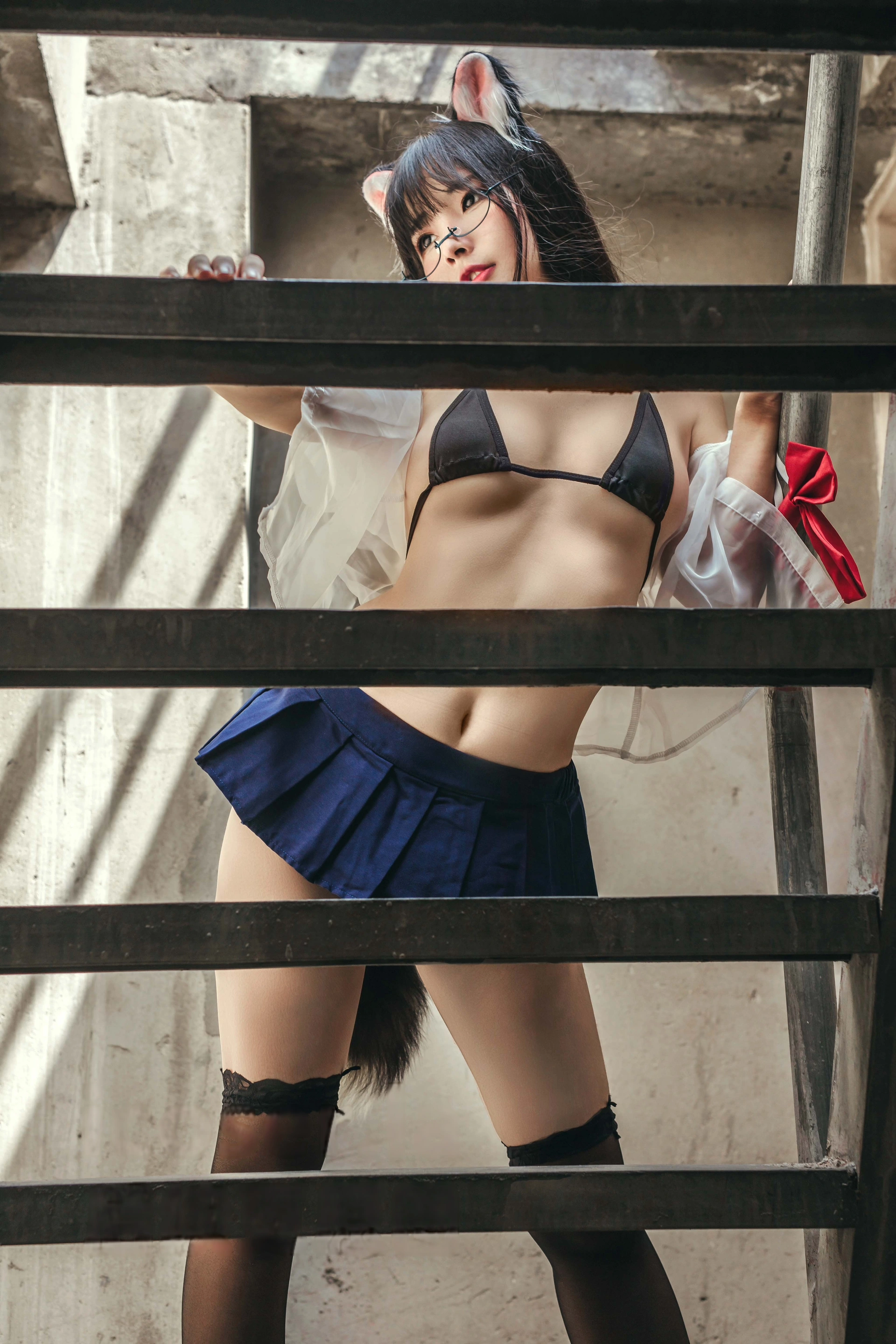 yuuhui玉汇 (Kokuhui) – NO.096 天台猫猫+黑犬机器人女友 1